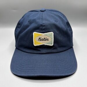 Katin Hat Cap Blue Emboridered Patch Logo Adult Strap Back Adjustable